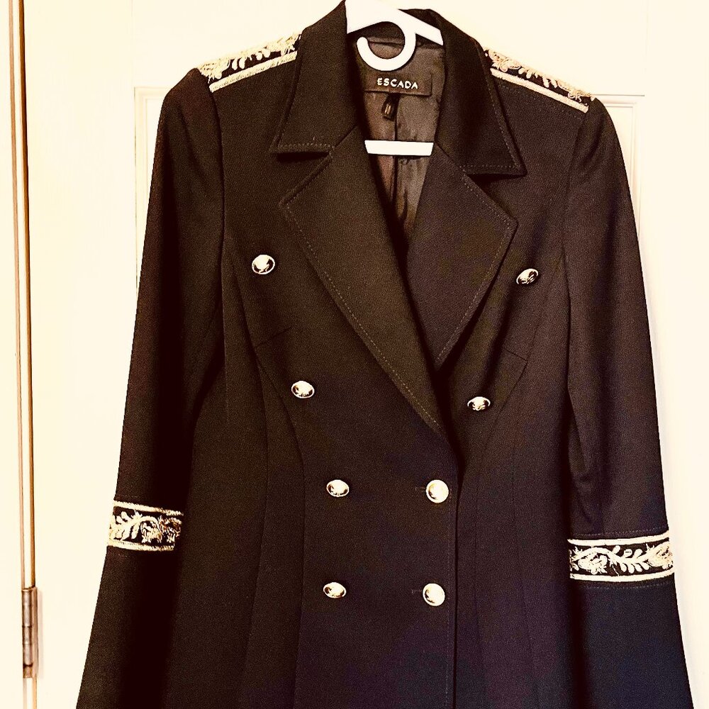 Escada Black and Gold Blazer